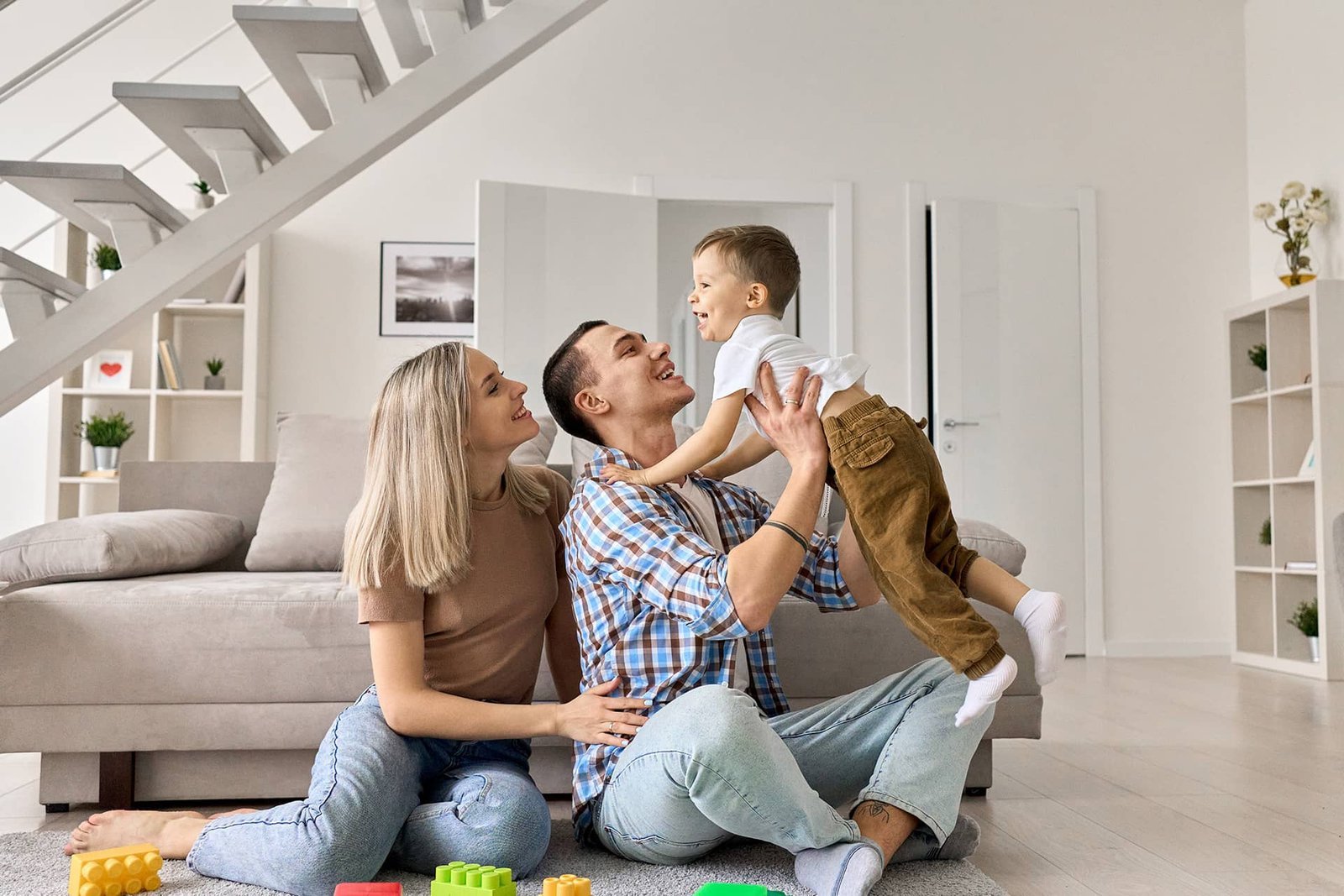 Family at home after securing their mortgage with Cabarita Finance